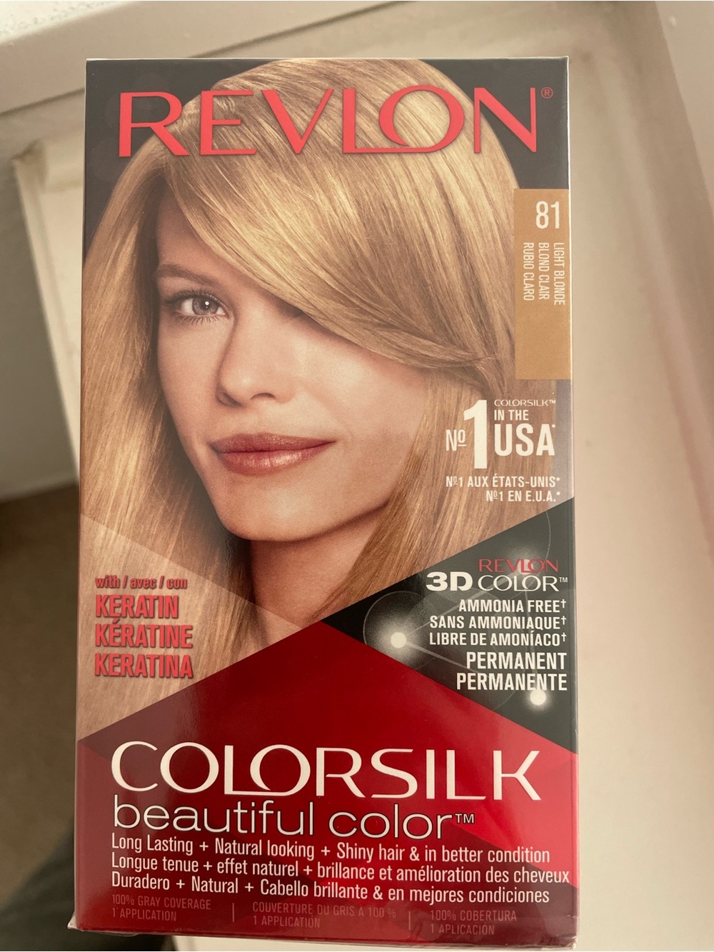 Revlon Colorsilk  - three # 81 Light Blonde shrink wrapped.